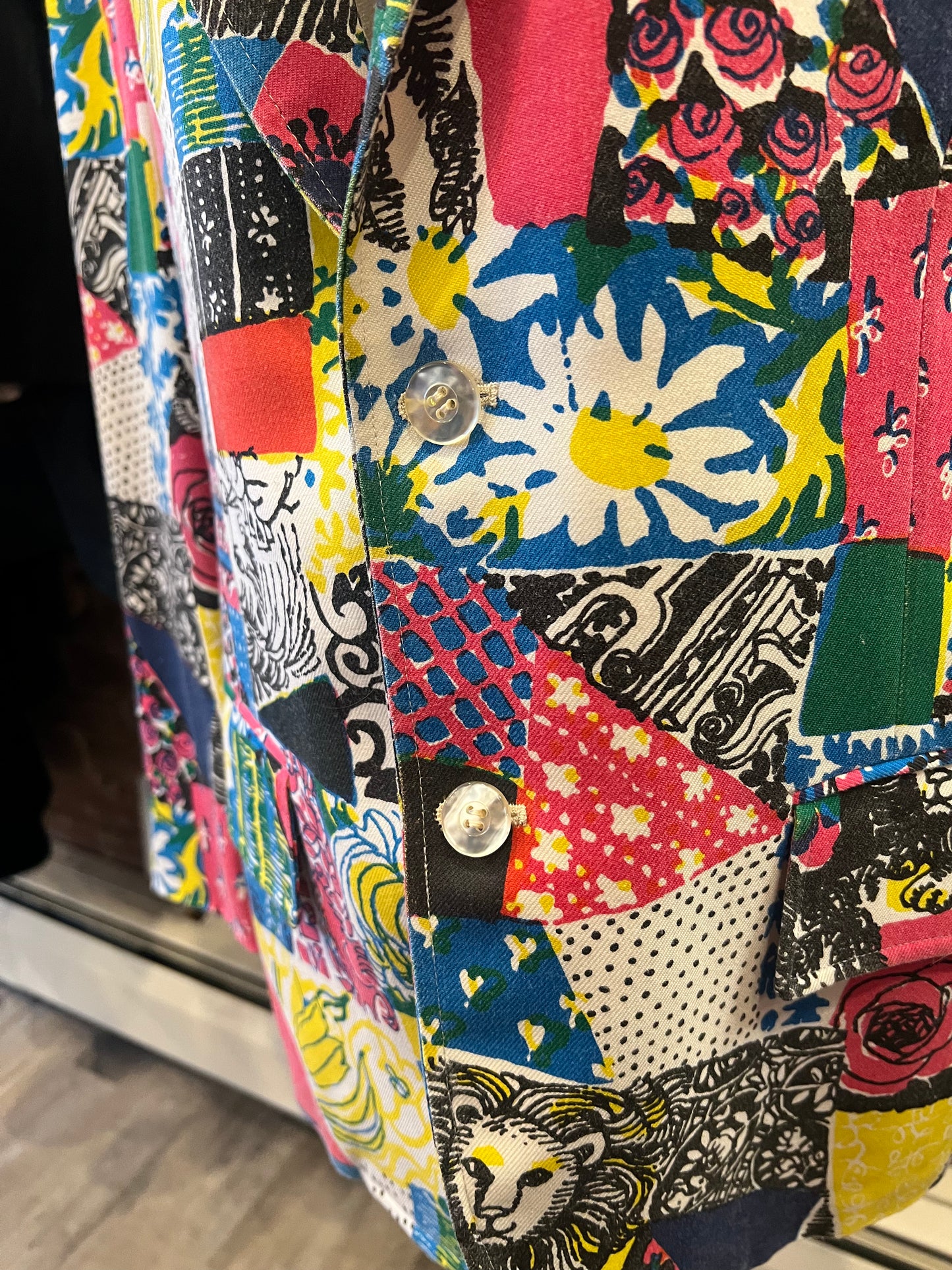 70s Lilly Pulitzer Men's Abstract Print Blazer