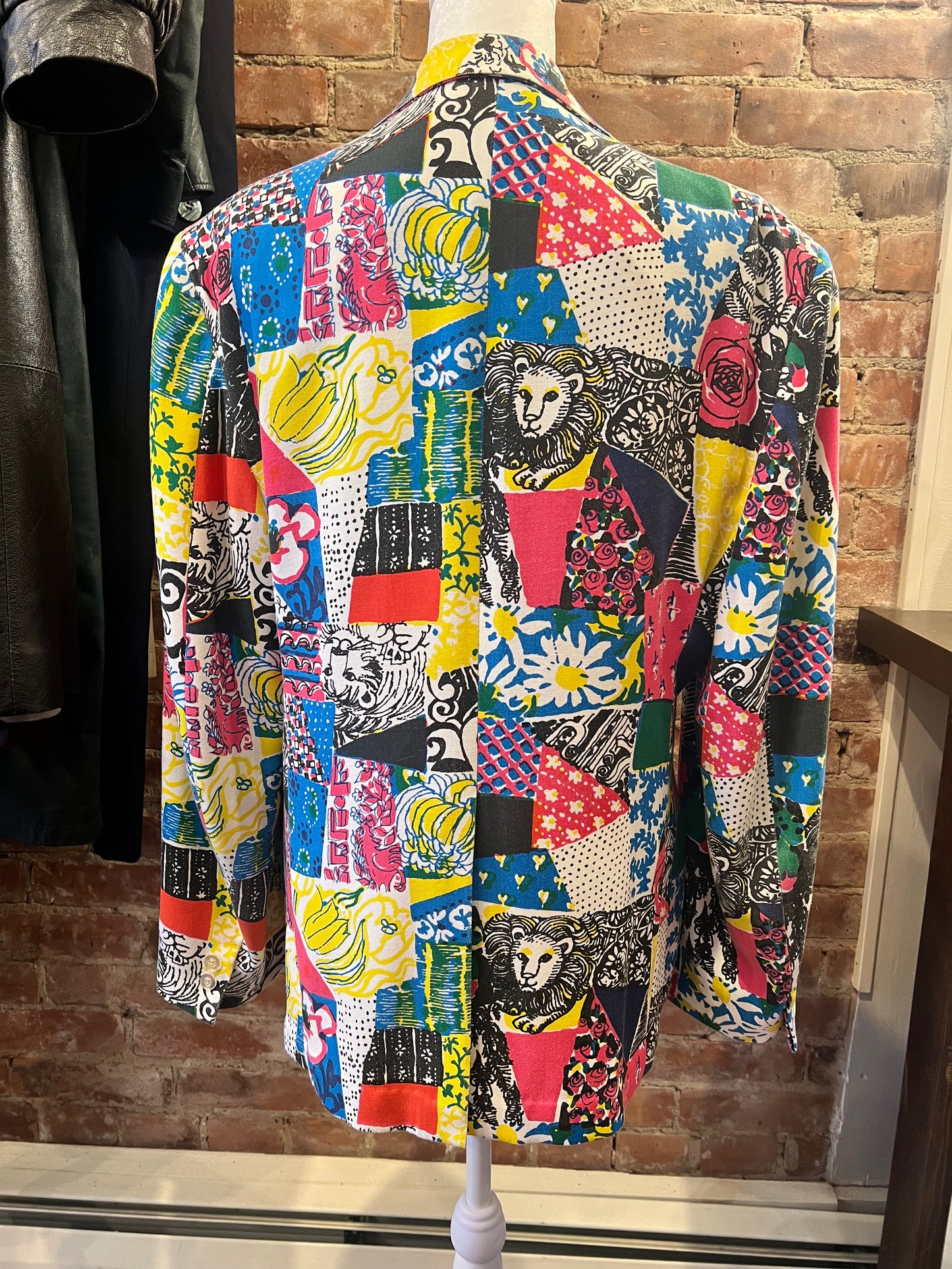 70s Lilly Pulitzer Men's Abstract Print Blazer