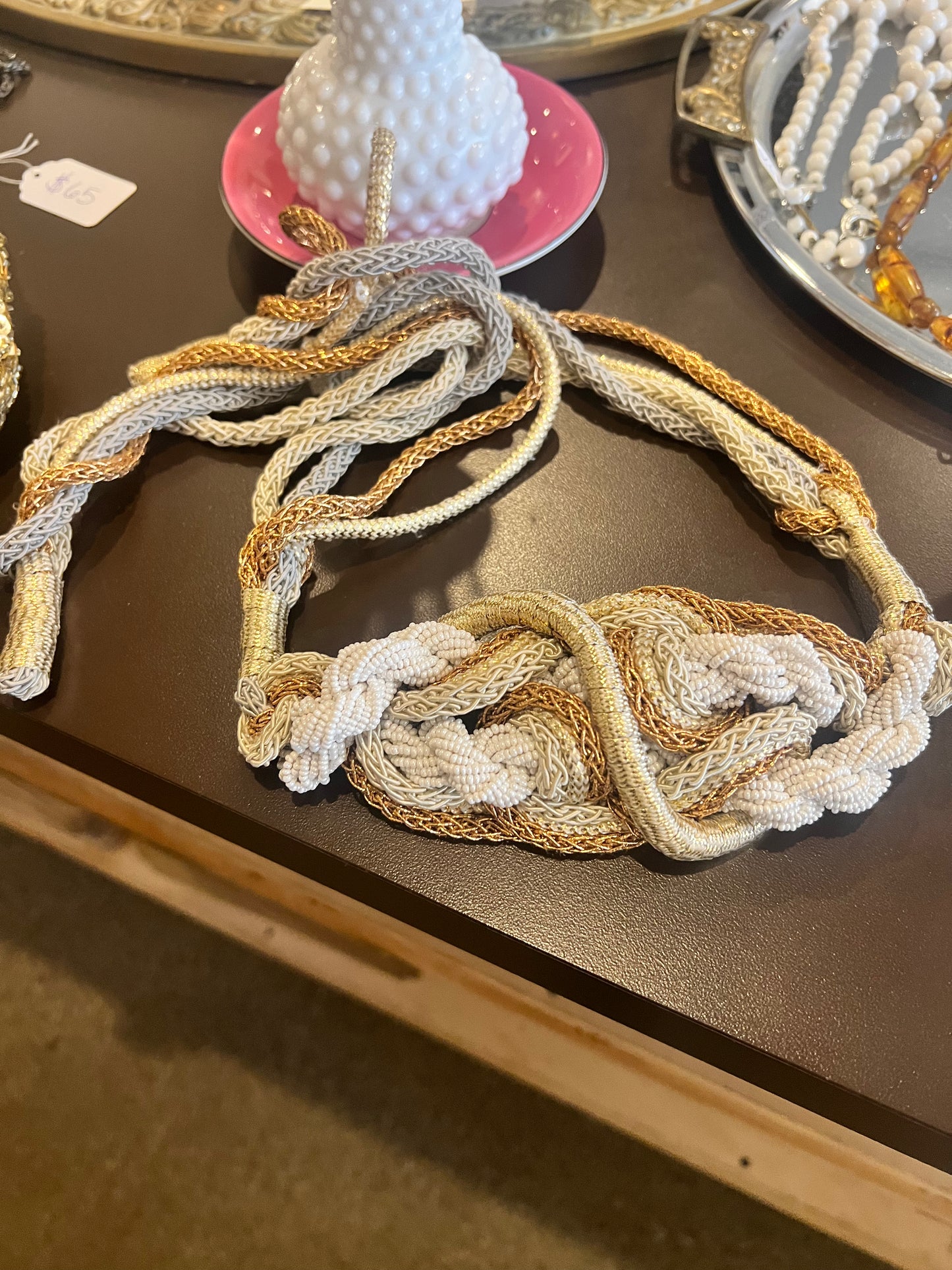 Vintage Beaded Rope Belt