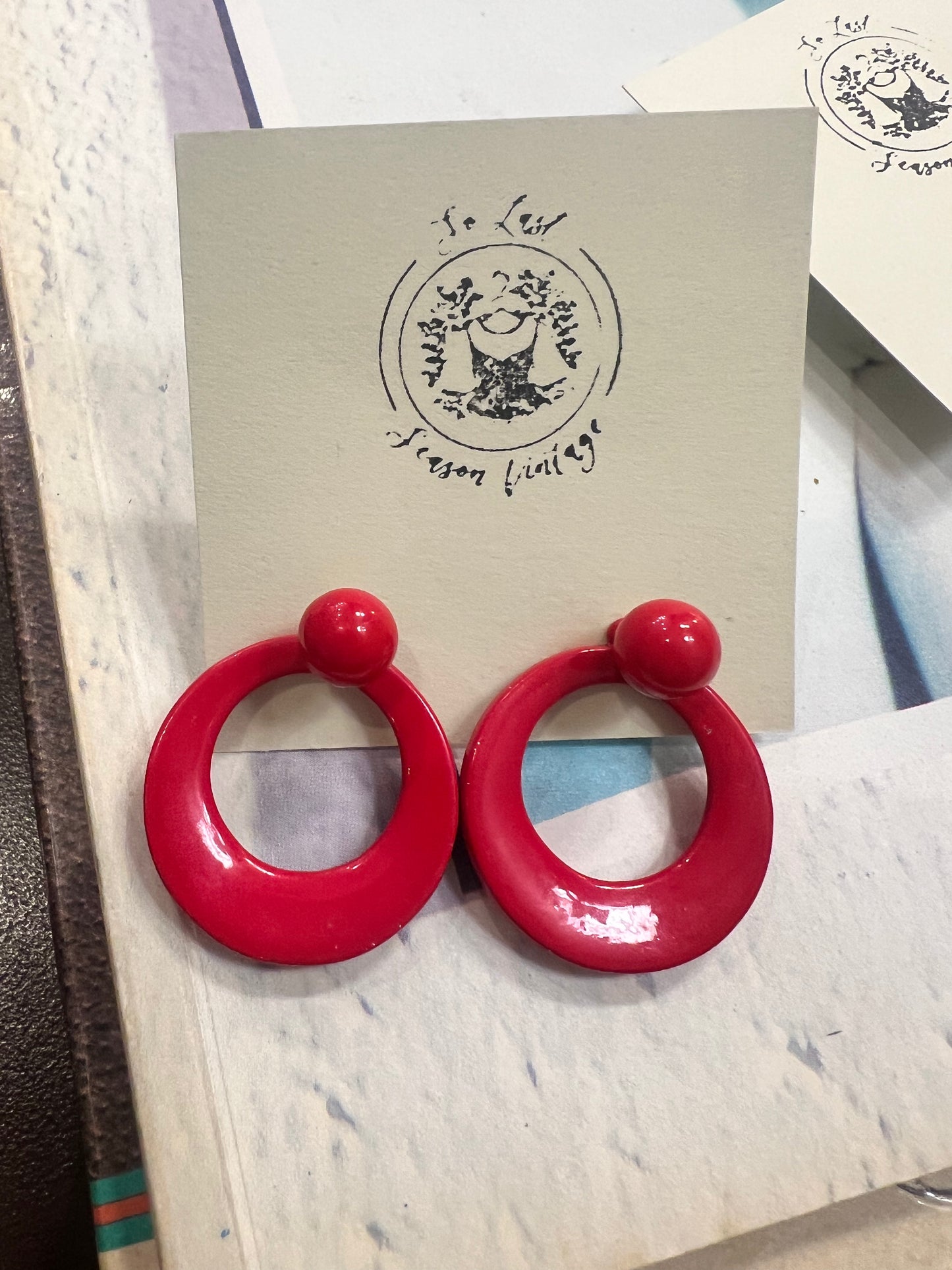 Vintage Round Door Knocker Earrings