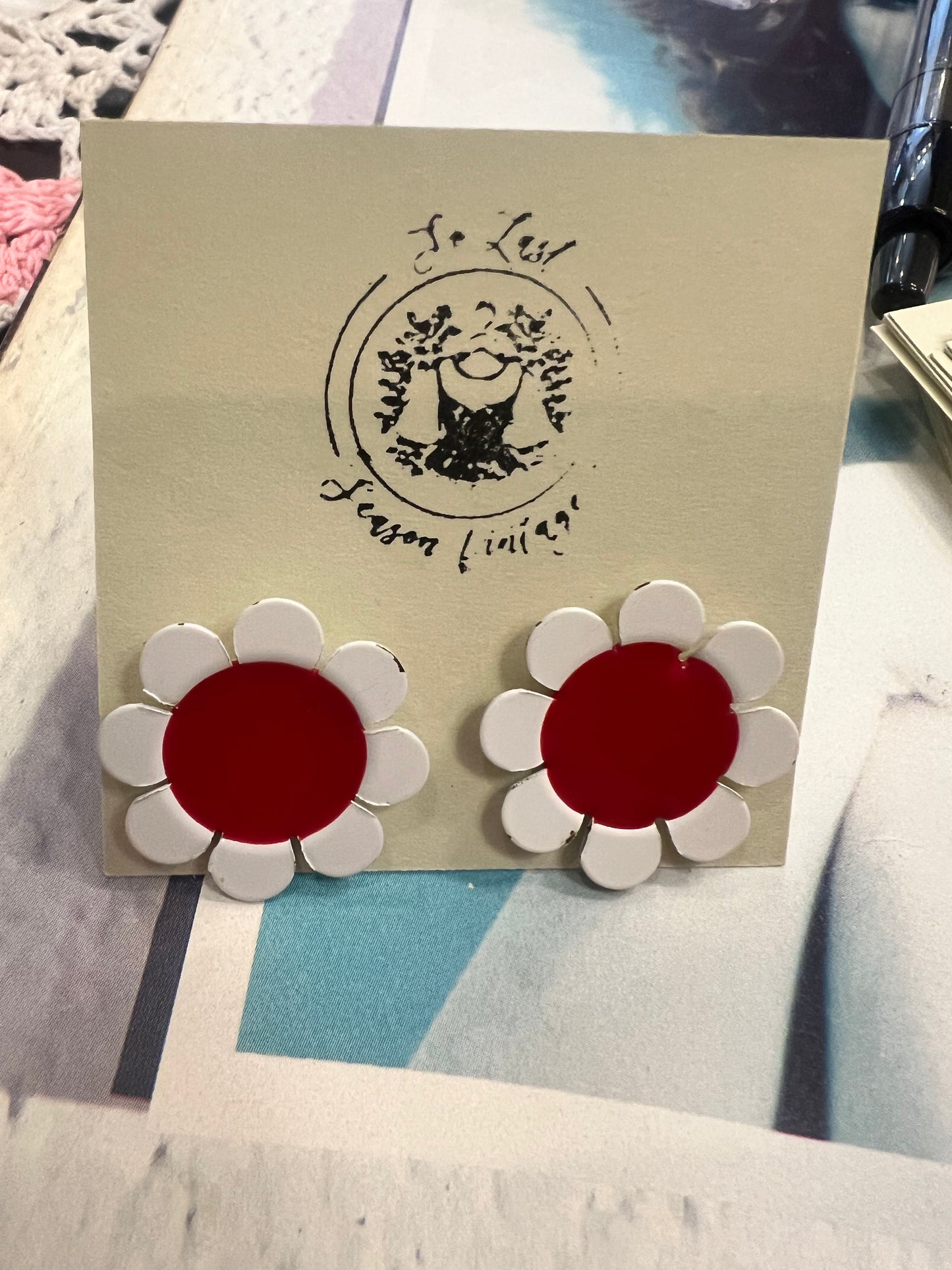 Vintage Flower Stud Earrings
