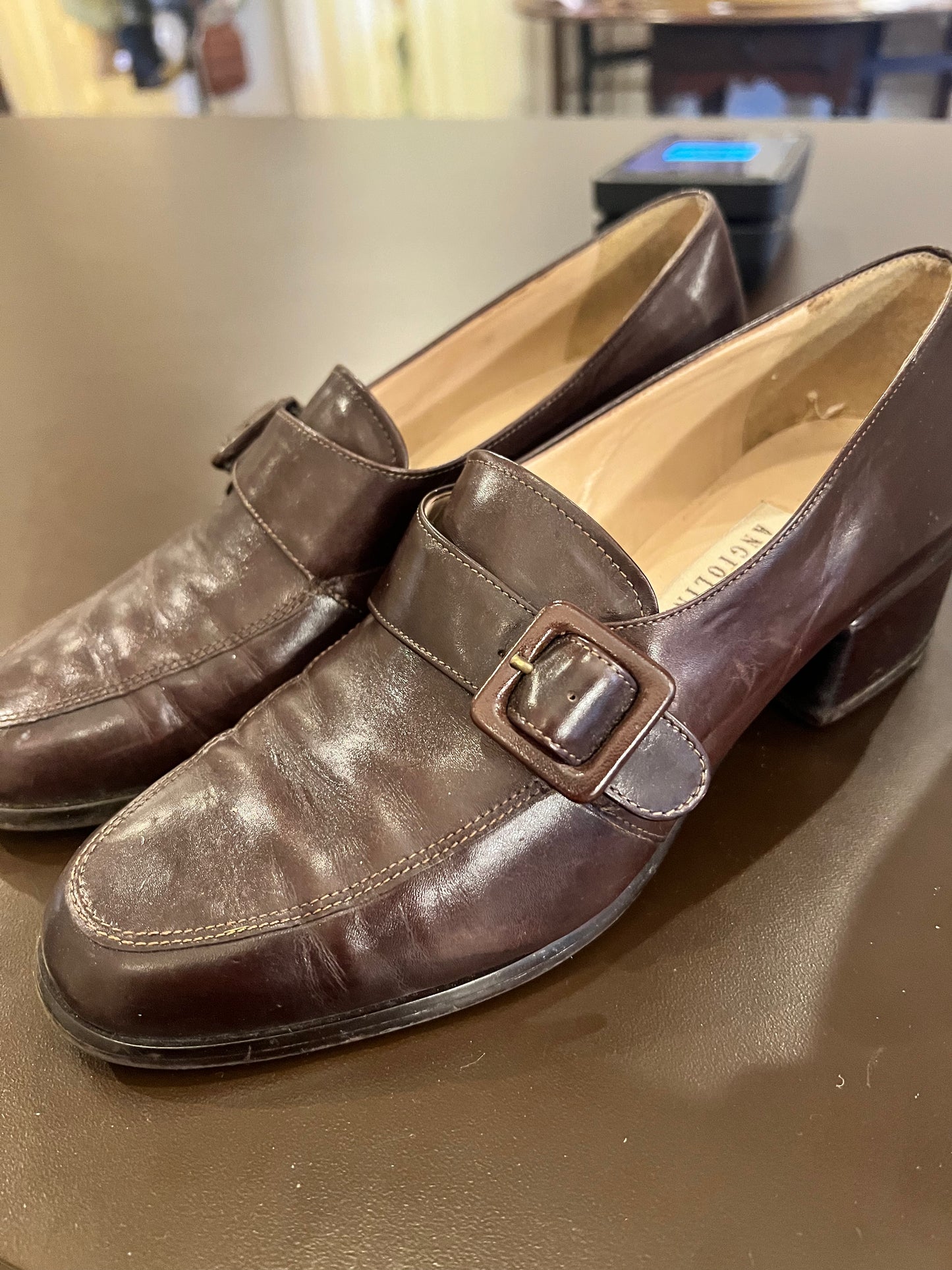 90s Enzo Angiolini Loafer Style Heels
