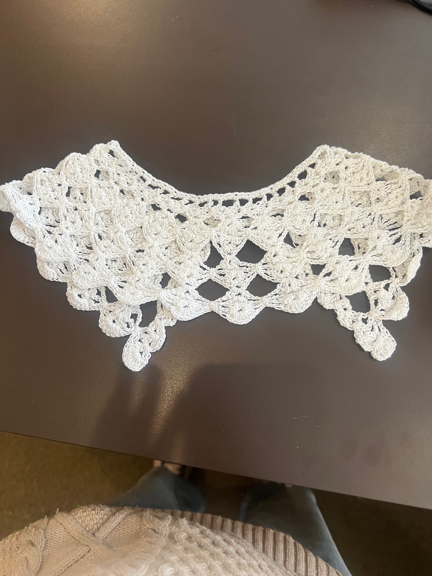 Vintage Hand Crochet Collar