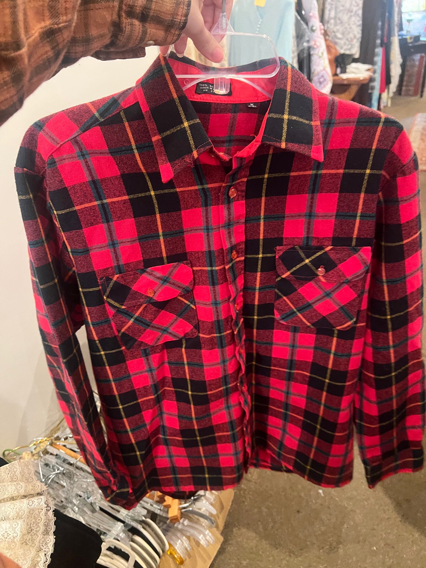 70s/80s Men's Flannel Shirt