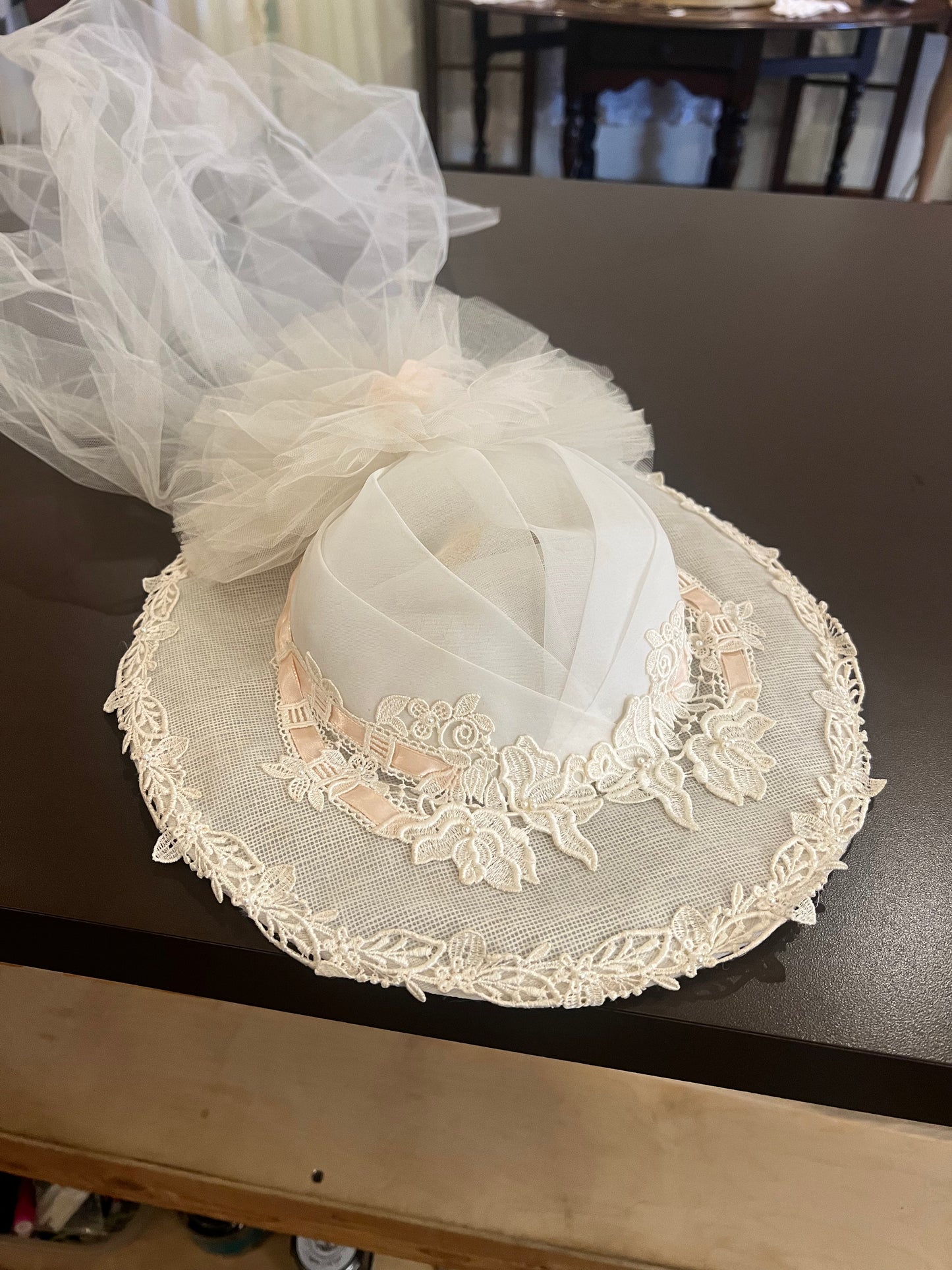 Vintage Bridal Hat w/ Veil