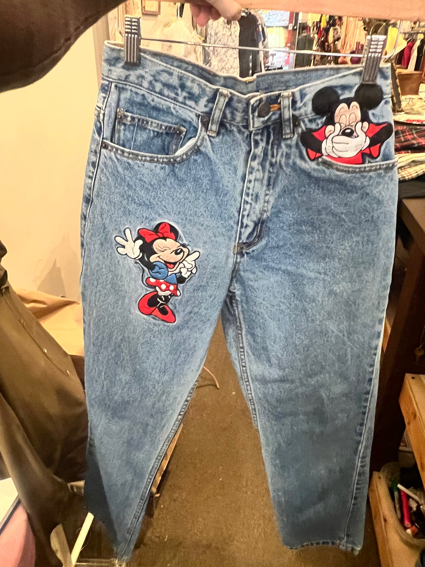 90s Disney Mickey and Minnie Mouse Jeans