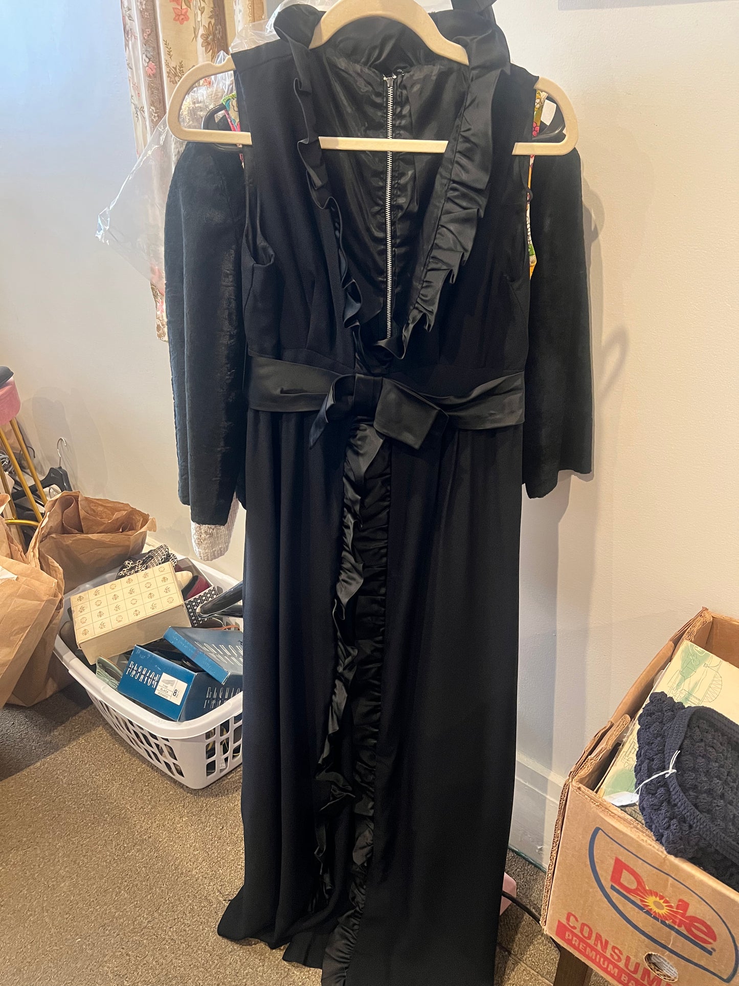 60s/70s Union Made Ruffle Jumpsuit