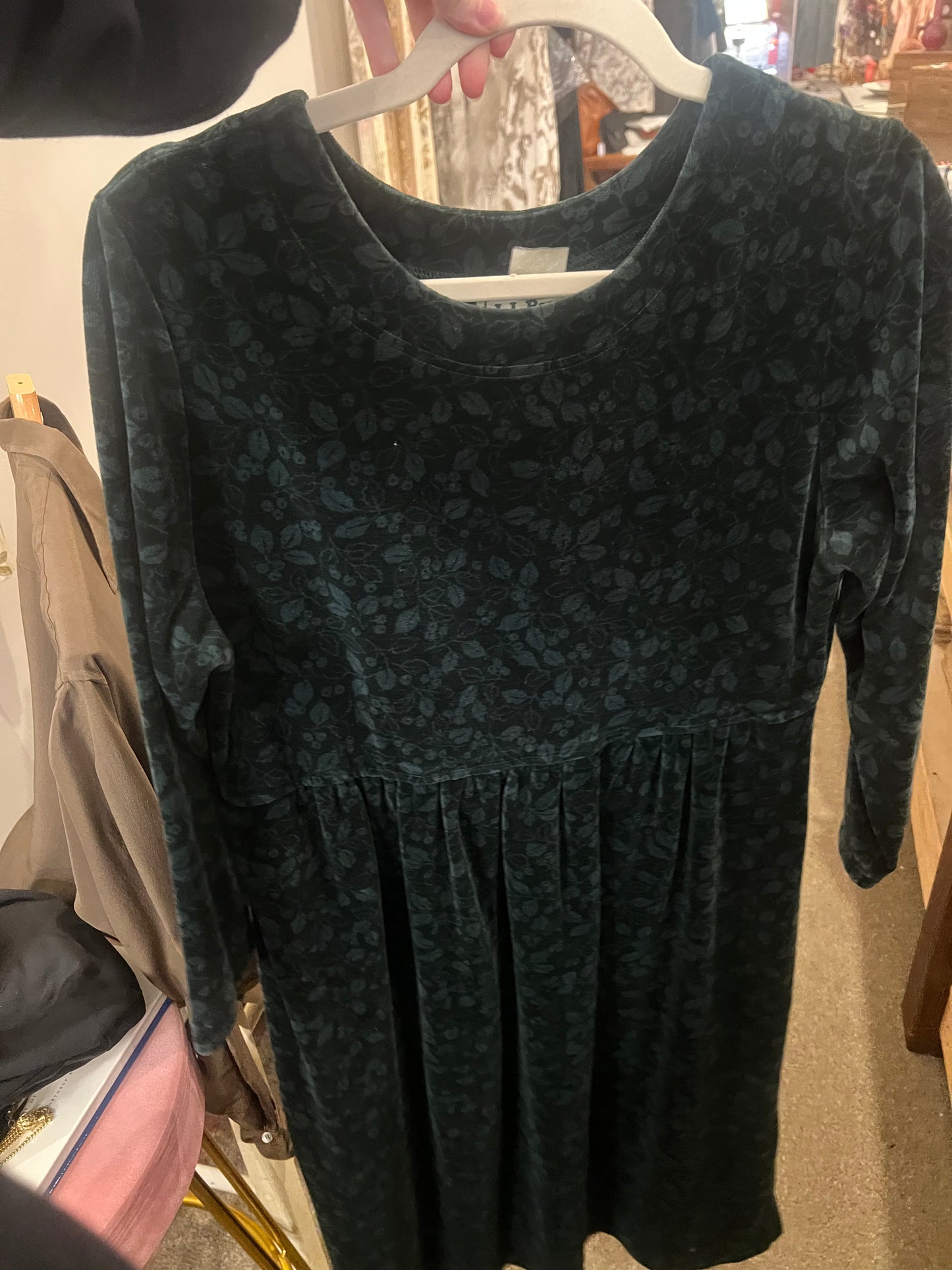 90s L.L. Bean Velvet Dress