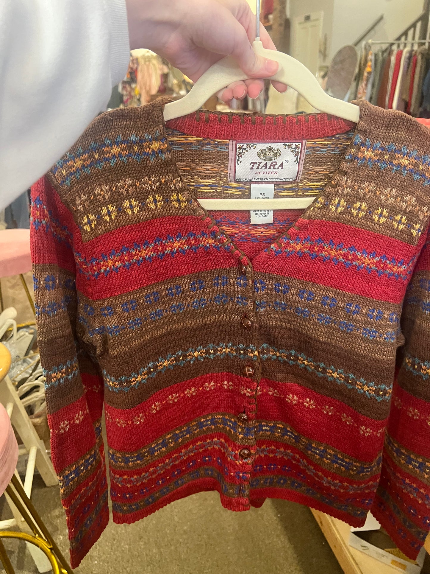 2003 Tiara Petites Cardigan Sweater
