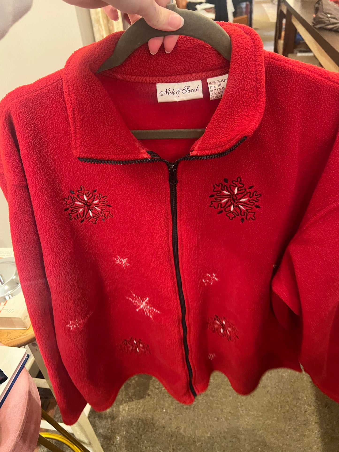 90s Nick & Sarah Snowflake Fleece Jacket