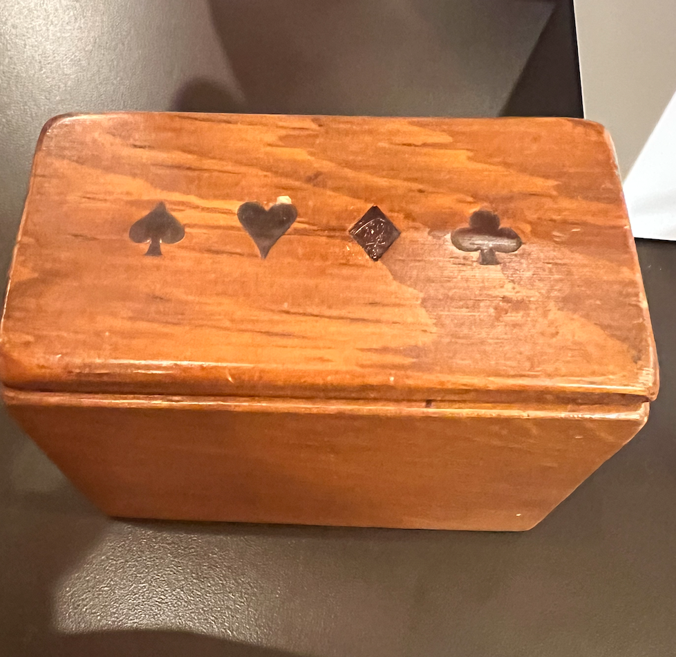 60s Wooden Card Holder